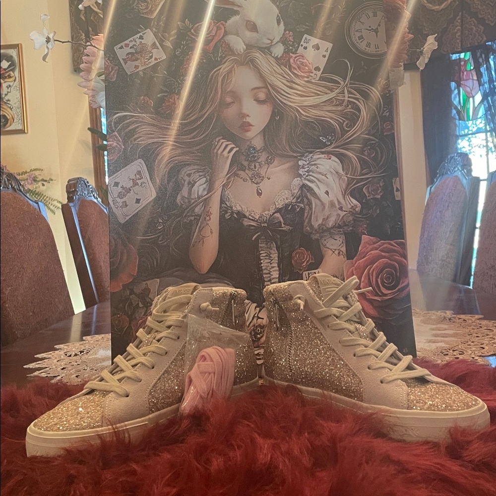 Vintage premium vintage Havana 
Glitter High-Top Sneakers nwt no box
